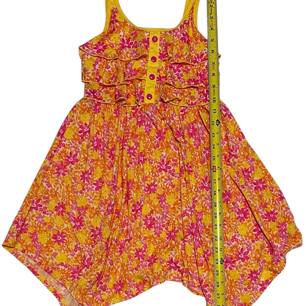 Jona Michelle Vibrant Floral Dress in Yellow and Pink